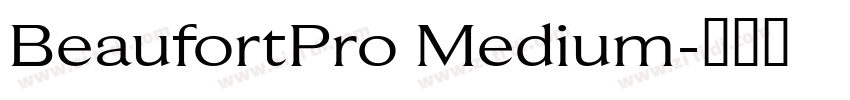 BeaufortPro Medium字体转换